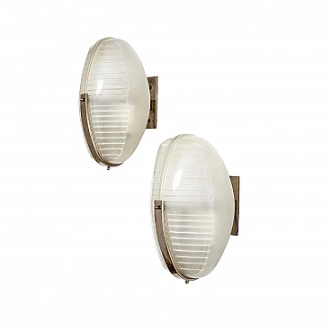 Pair of Lambda wall lights by Vico Magistretti for Artemide, 1960s