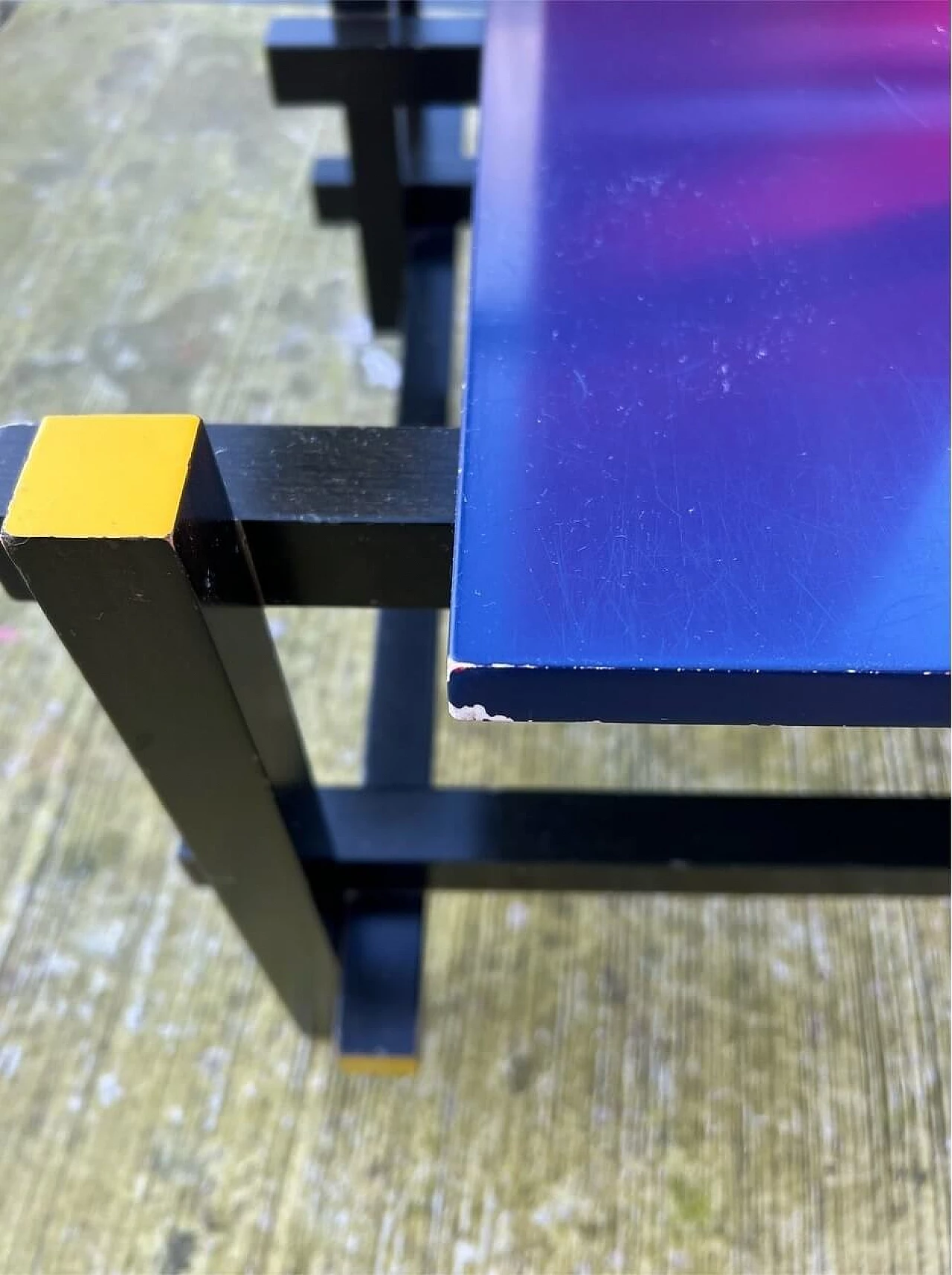 Poltrona Rossa e Blu 635 di Thomas Gerrit Rietveld per Cassina, anni '80 13