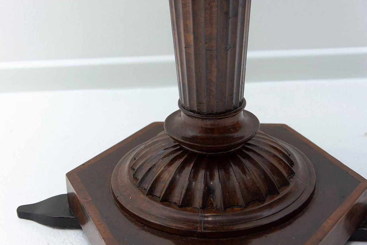 Neo-Baroque game table in walnut, oak and maple, late 19th century 9