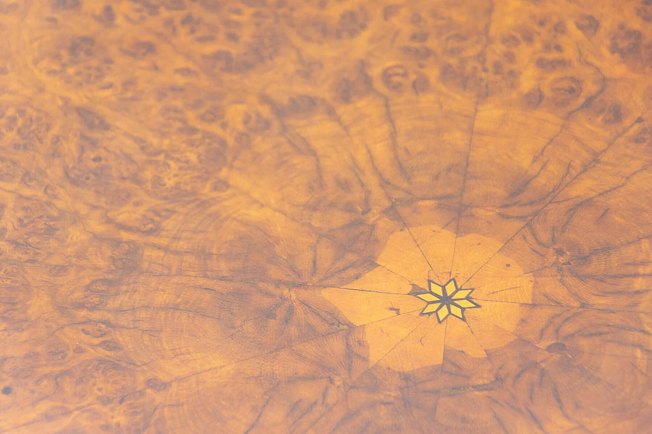 Neo-Baroque game table in walnut, oak and maple, late 19th century 17