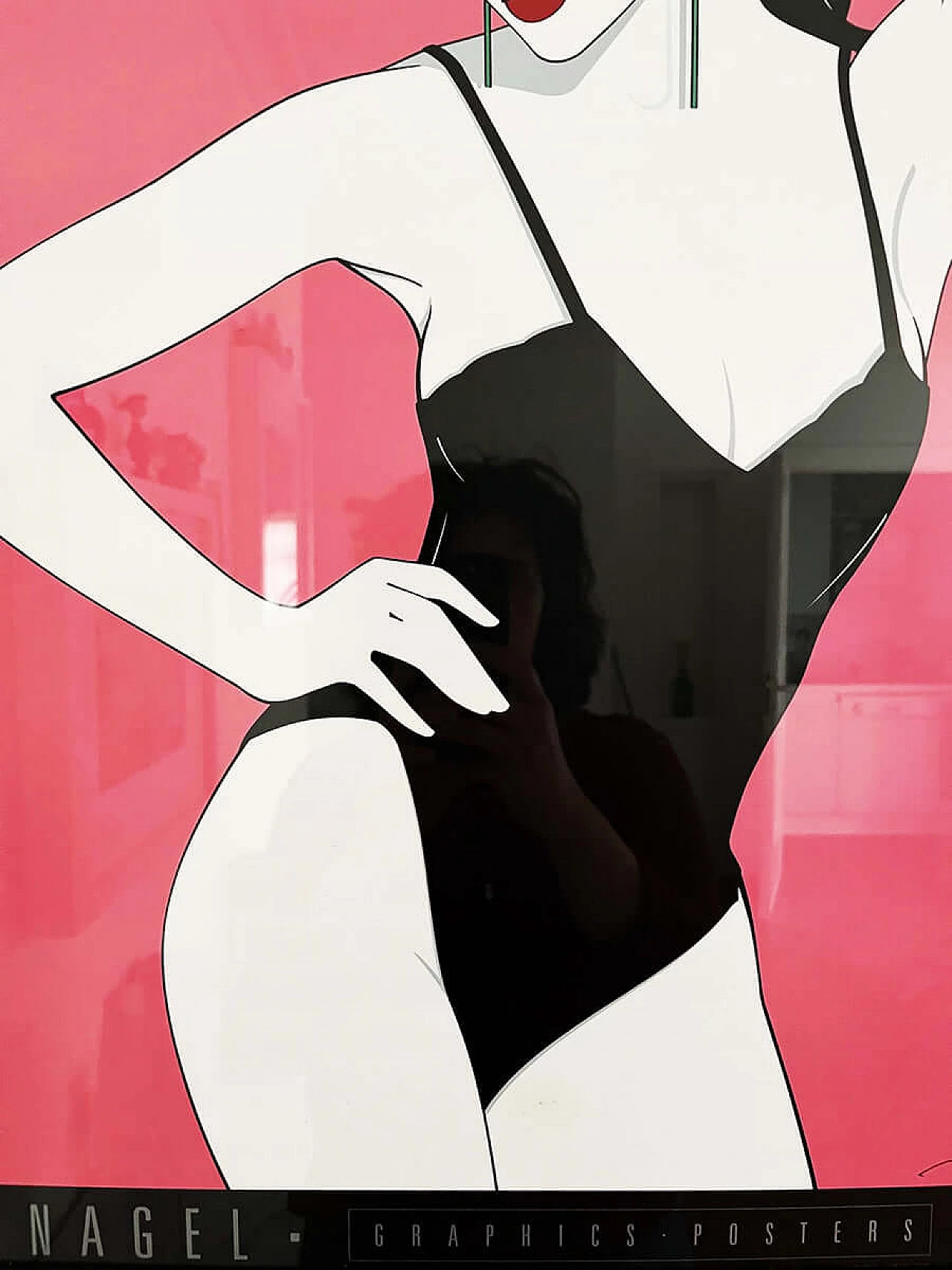 Patrick Nagel, figura femminile, poster in carta, anni '80 3