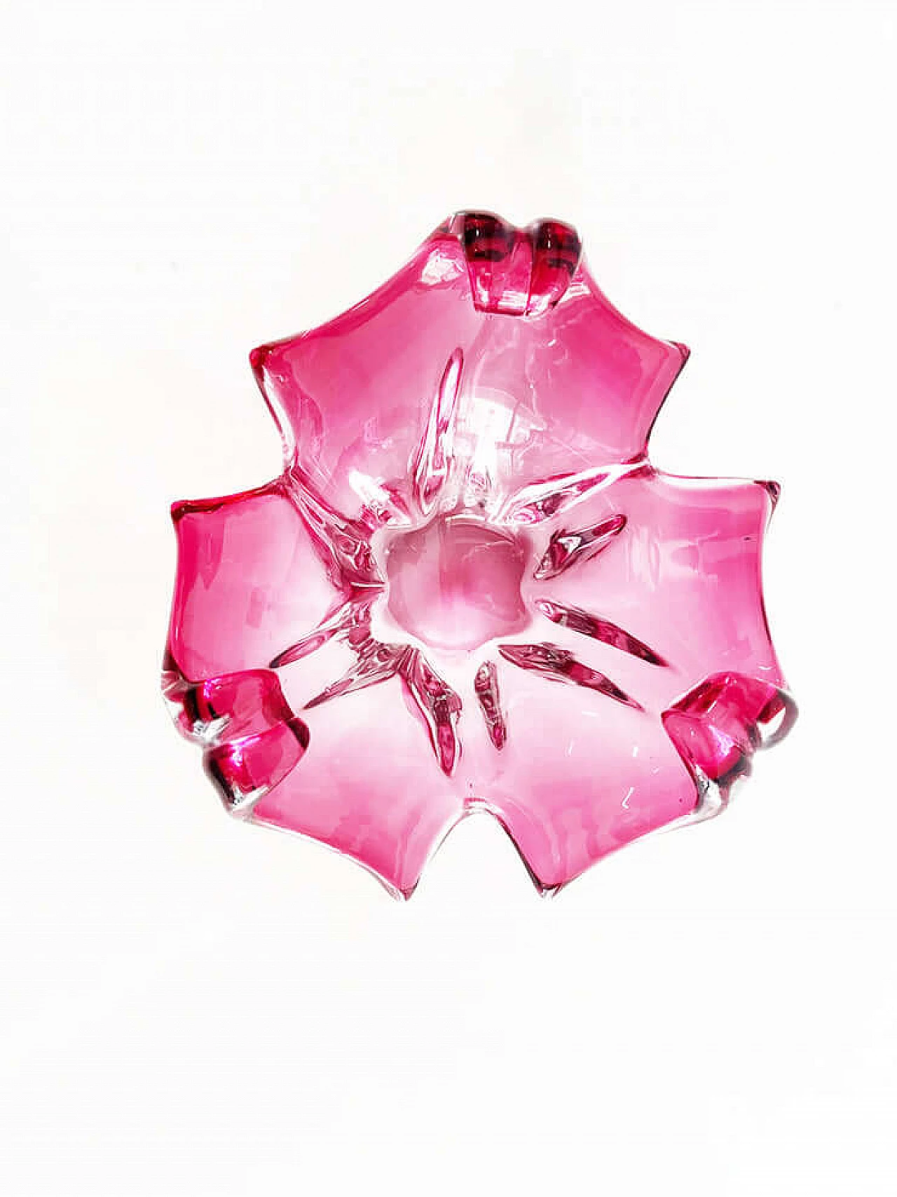 Murano glass flower-shaped ashtray, 1970s 3
