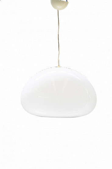 Opaline glass ceiling lamp by Pier Giacomo and Achille Castiglioni for Flos, 1960s