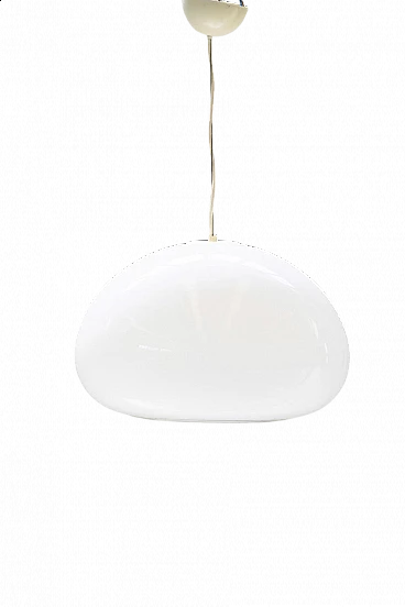 Opaline glass ceiling lamp by Pier Giacomo and Achille Castiglioni for Flos, 1960s