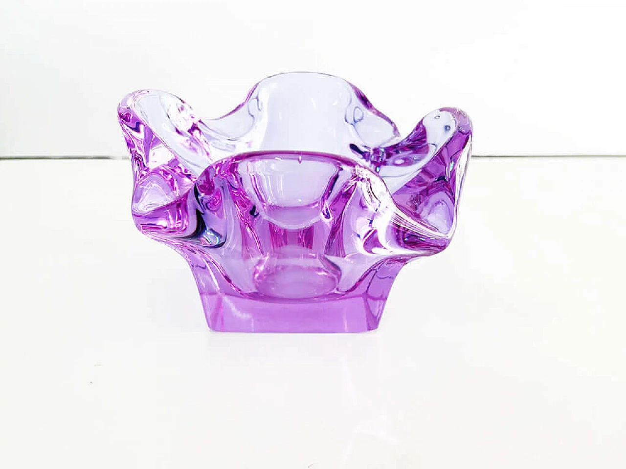 Purple Murano glass ashtray, 1970s 3
