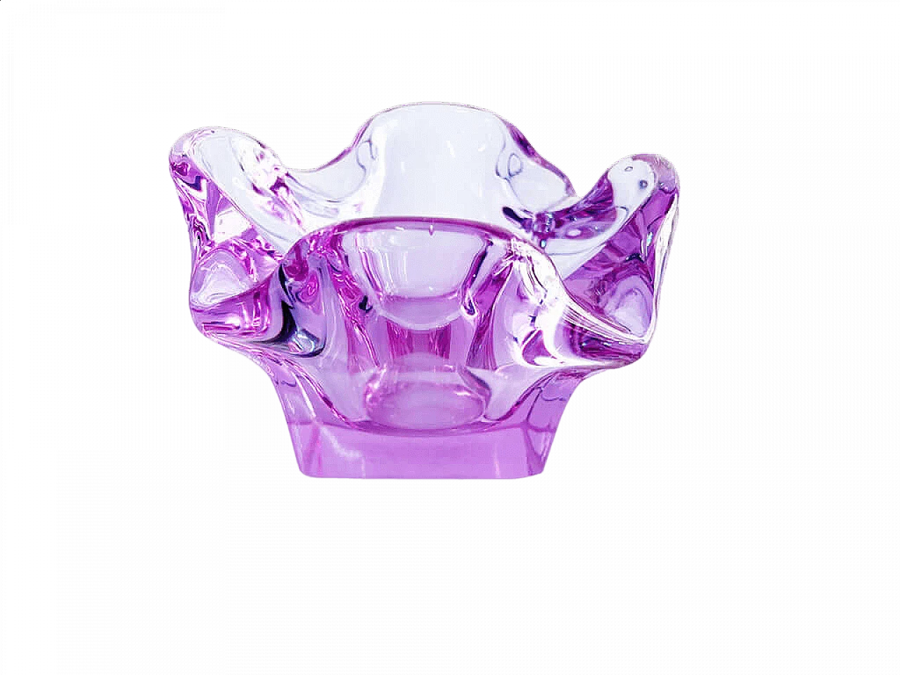 Purple Murano glass ashtray, 1970s 4