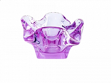 Purple Murano glass ashtray, 1970s