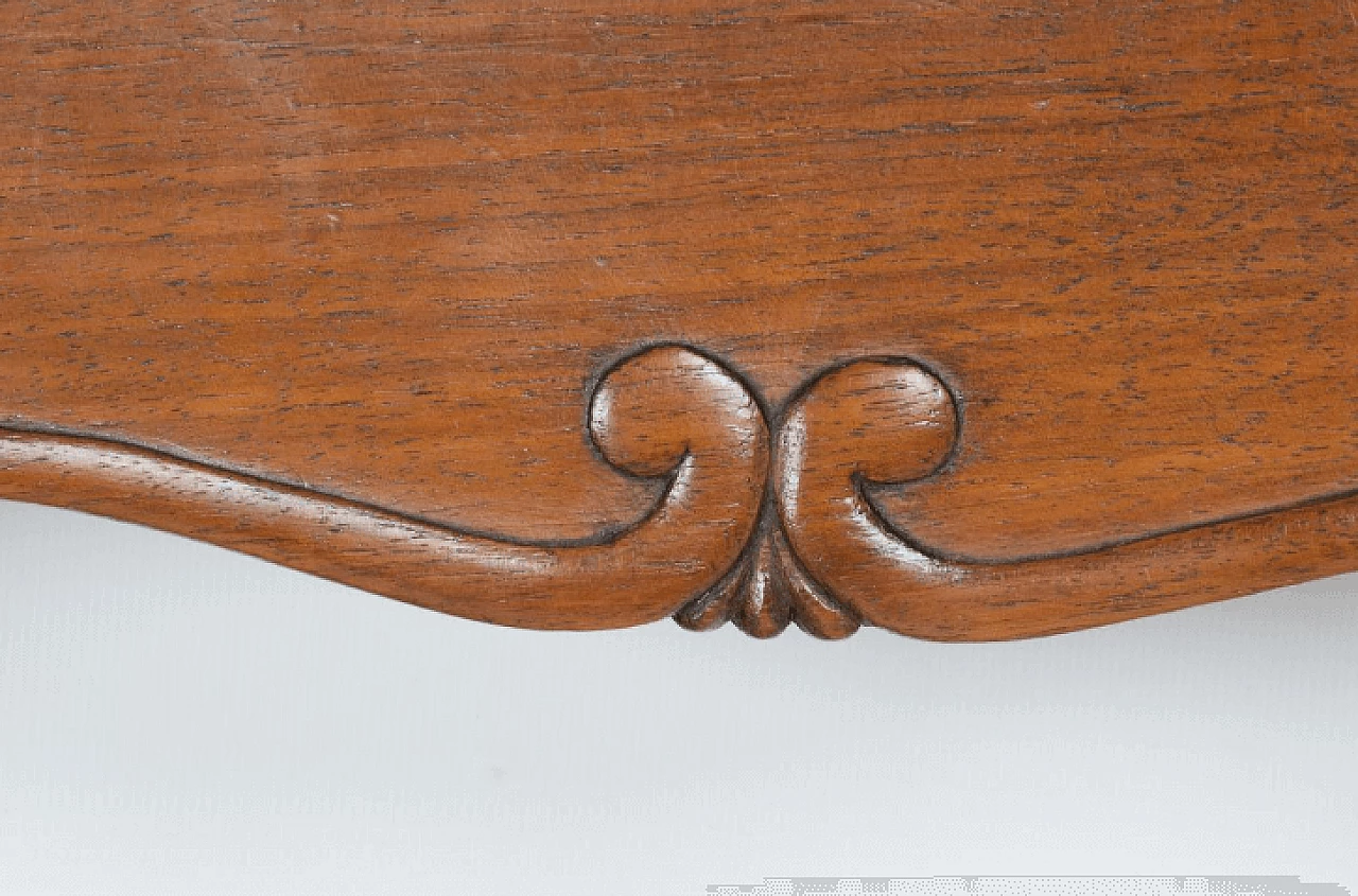 Coppia di poltrone Carlo X toscane in noce, '800 9