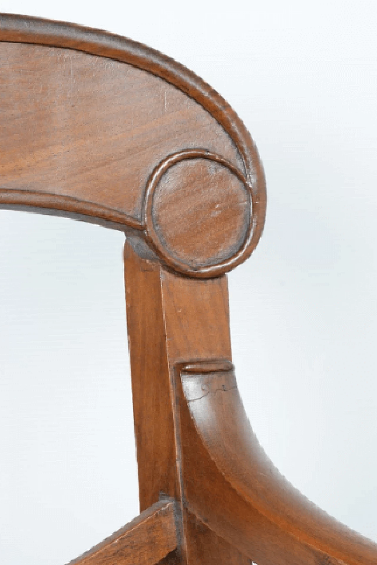 Coppia di poltrone Carlo X toscane in noce, '800 10