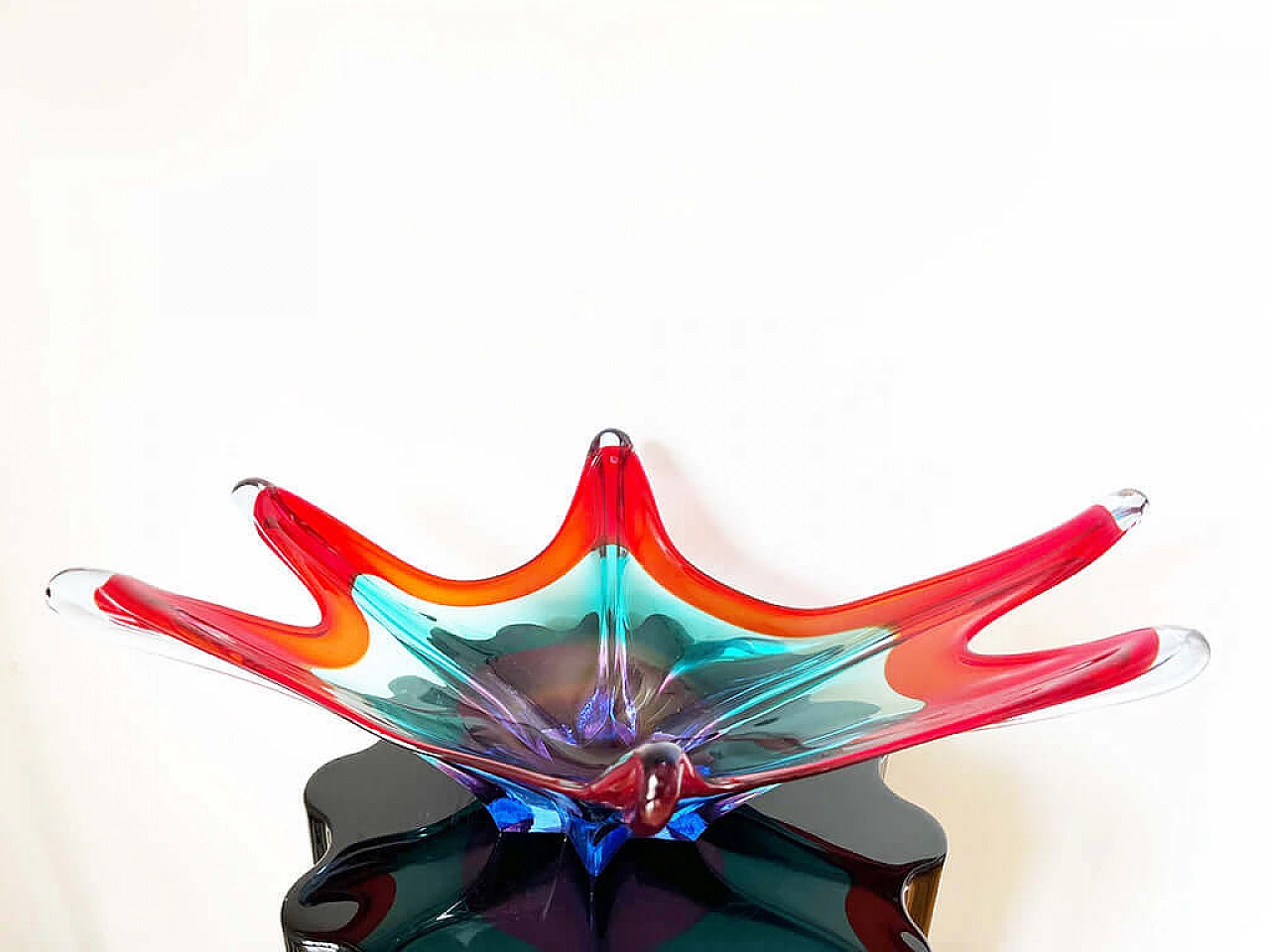 Centrotavola a punte in vetro di Murano multicolore, anni '60 2