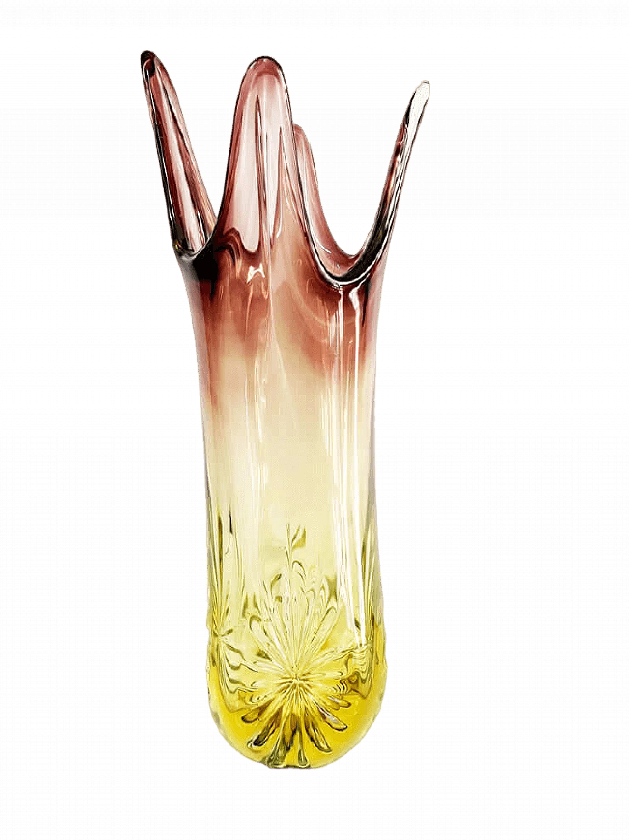 Murano glass vase attributed to Seguso, 1960s 4
