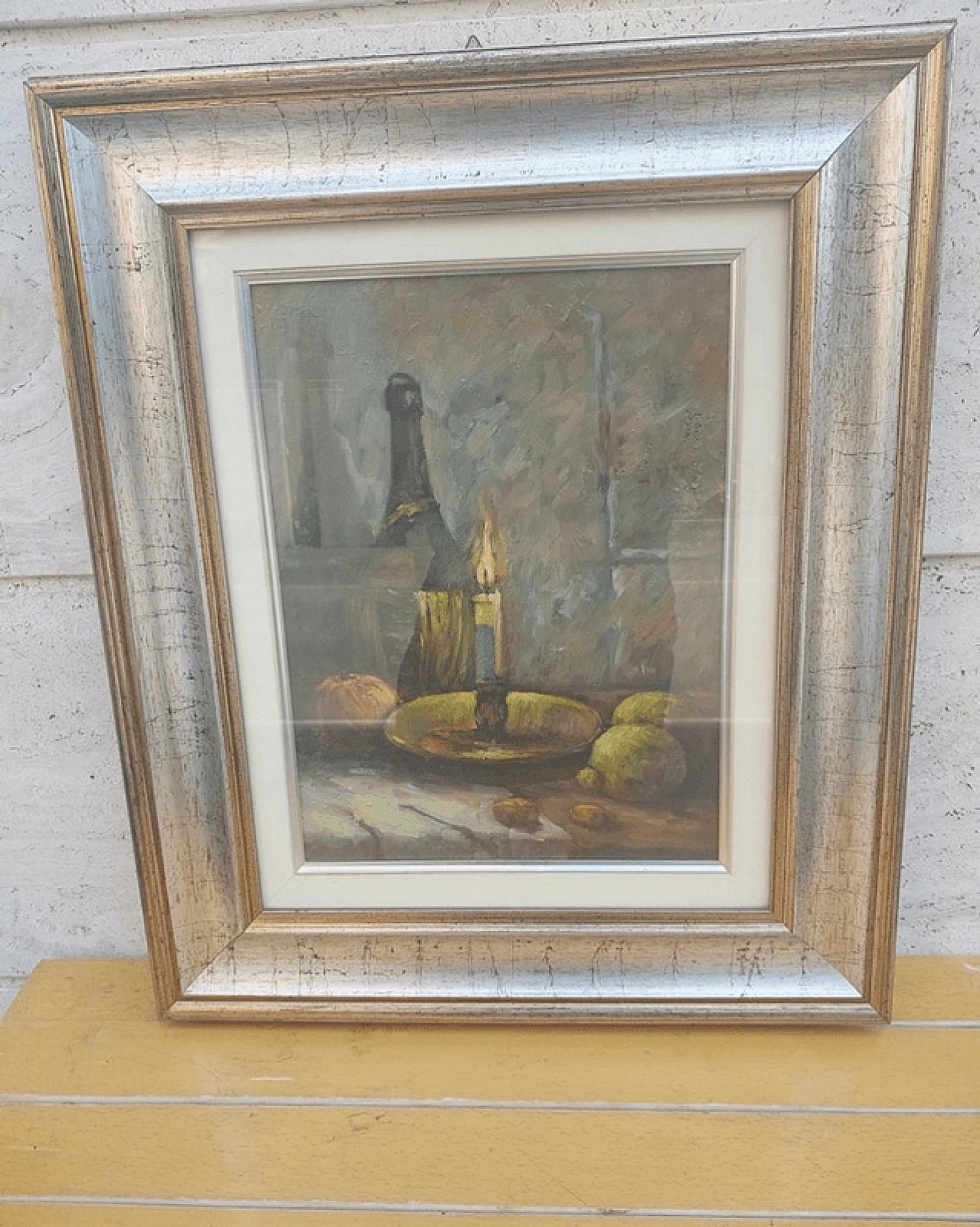 Onelio Romanello, Still life, oil painting on canvas, 1977 3