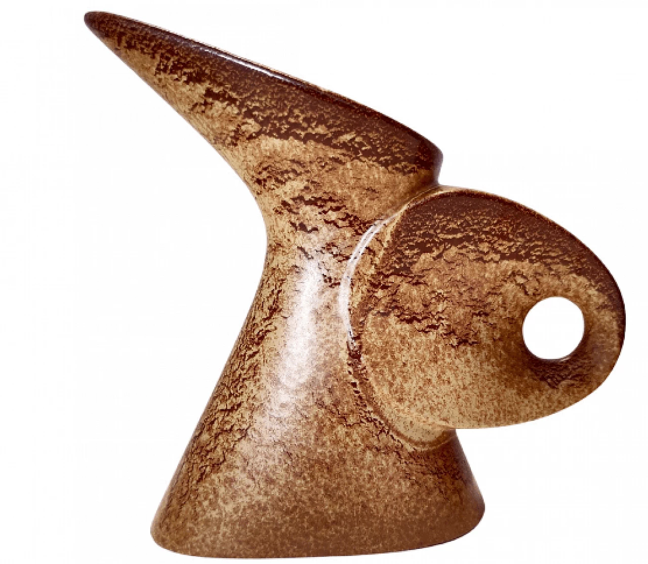 Glazed ceramic vase by Giovanni Bertoncello for Schiavon, 1970s 1