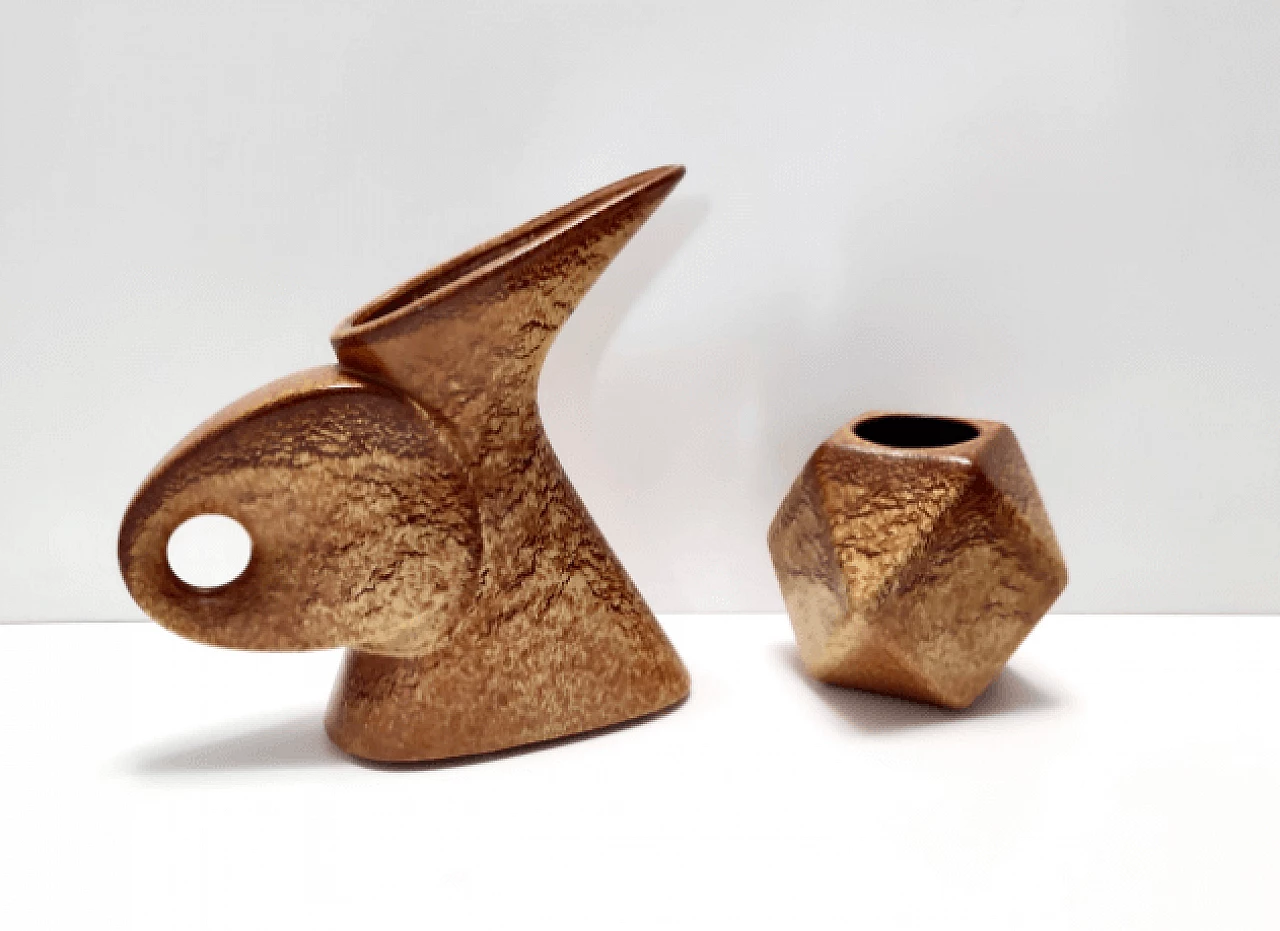 Glazed ceramic vase by Giovanni Bertoncello for Schiavon, 1970s 4