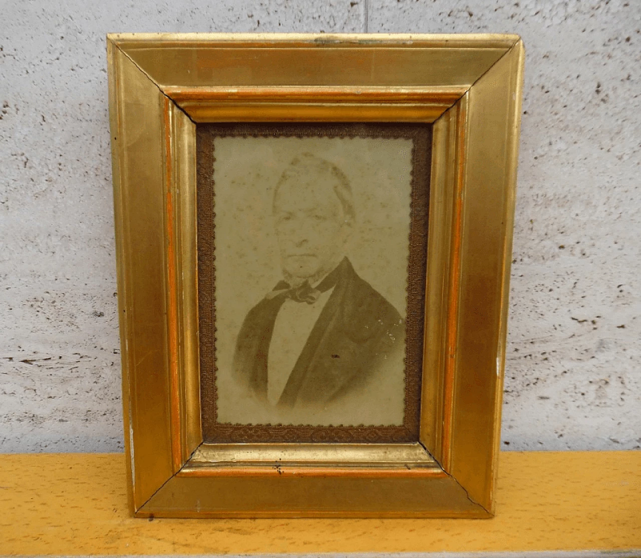 Photograph of nobleman Cristoforo Buttafava with frame, 19th century 3