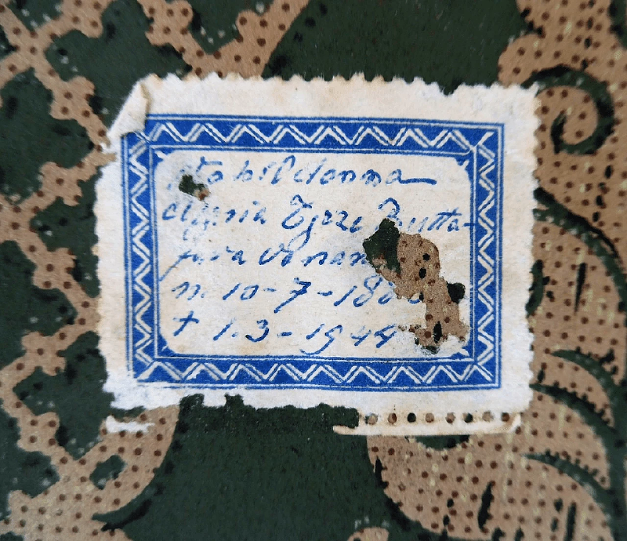 Photograph of noblewoman with black oval frame 2