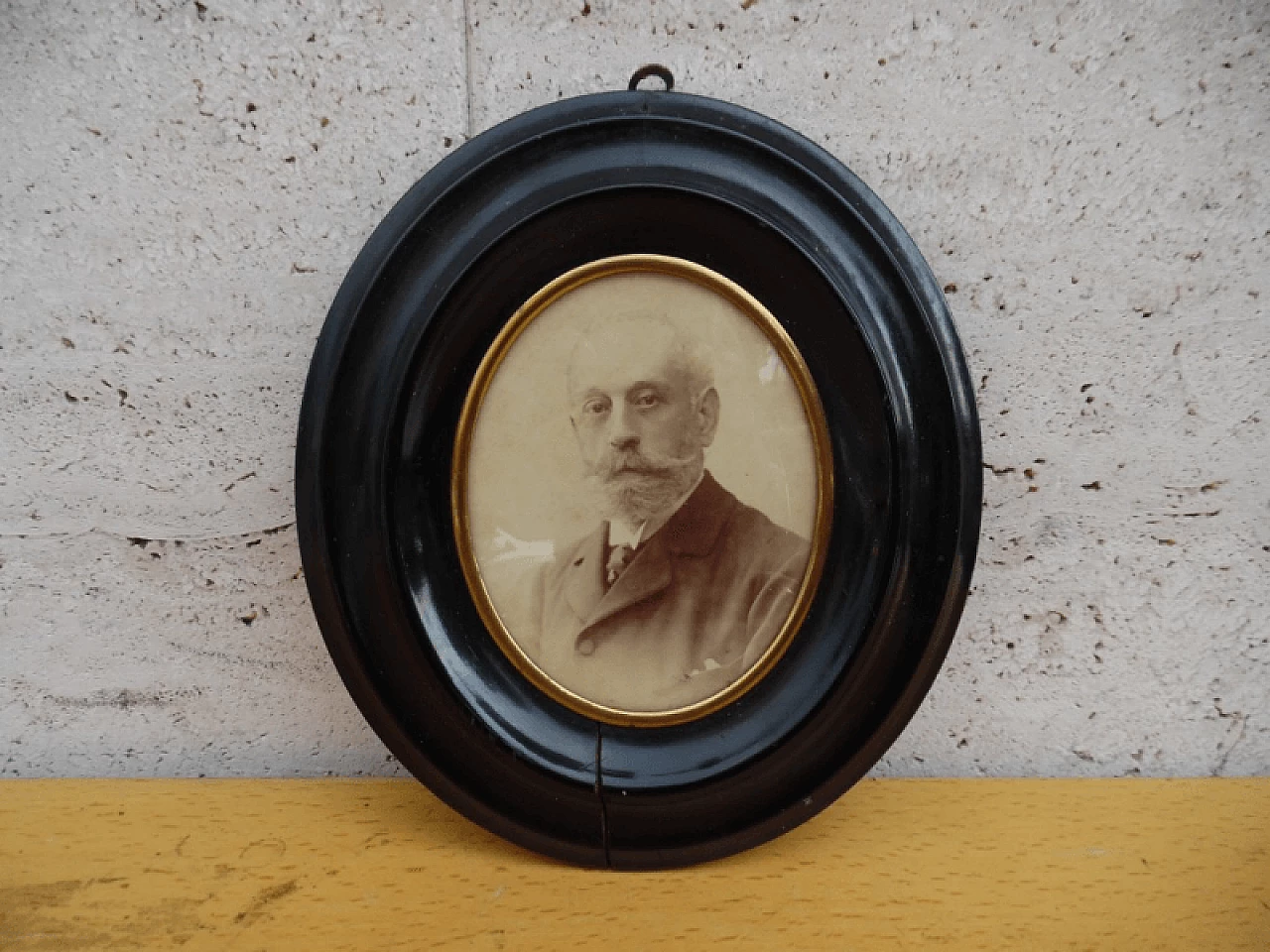 Photograph of Count Buttafava in black oval frame 3