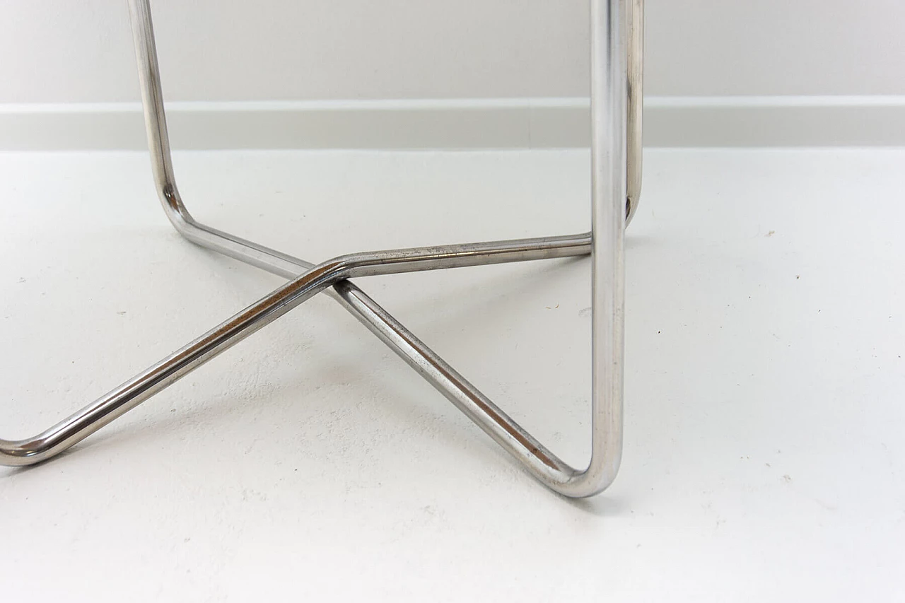 Bauhaus small table in chrome-plated steel and beech plywood, 1930s 8