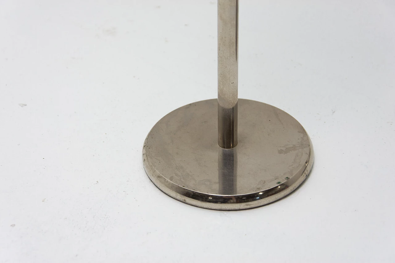 Coppia di candelieri cromati Art Deco, anni '30 12