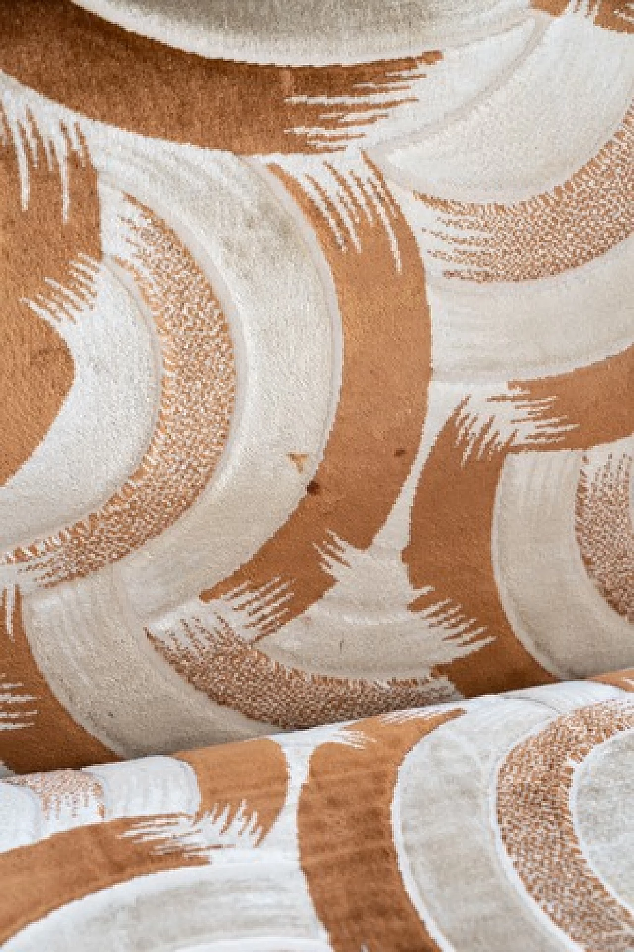 Divano-letto a tre posti e coppia di poltrone in ciniglia, anni '70 20