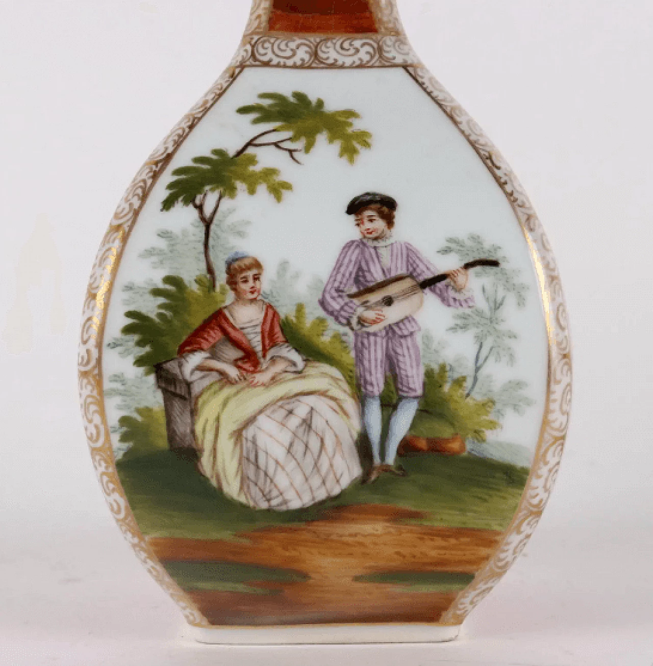 Pair of Dresden porcelain vases, 19th century 20