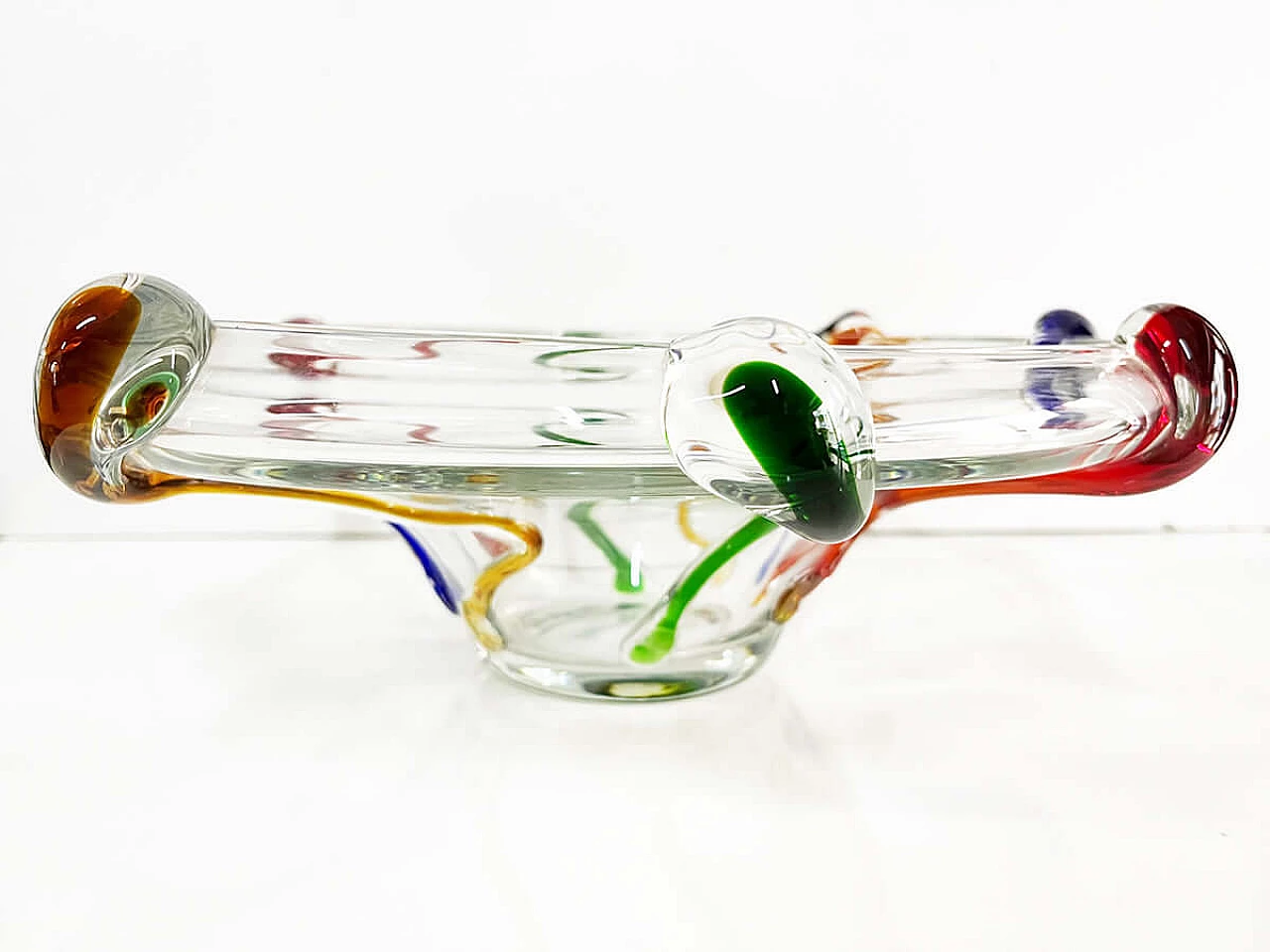 Ciotola in vetro di Murano di Sim, anni '80 4