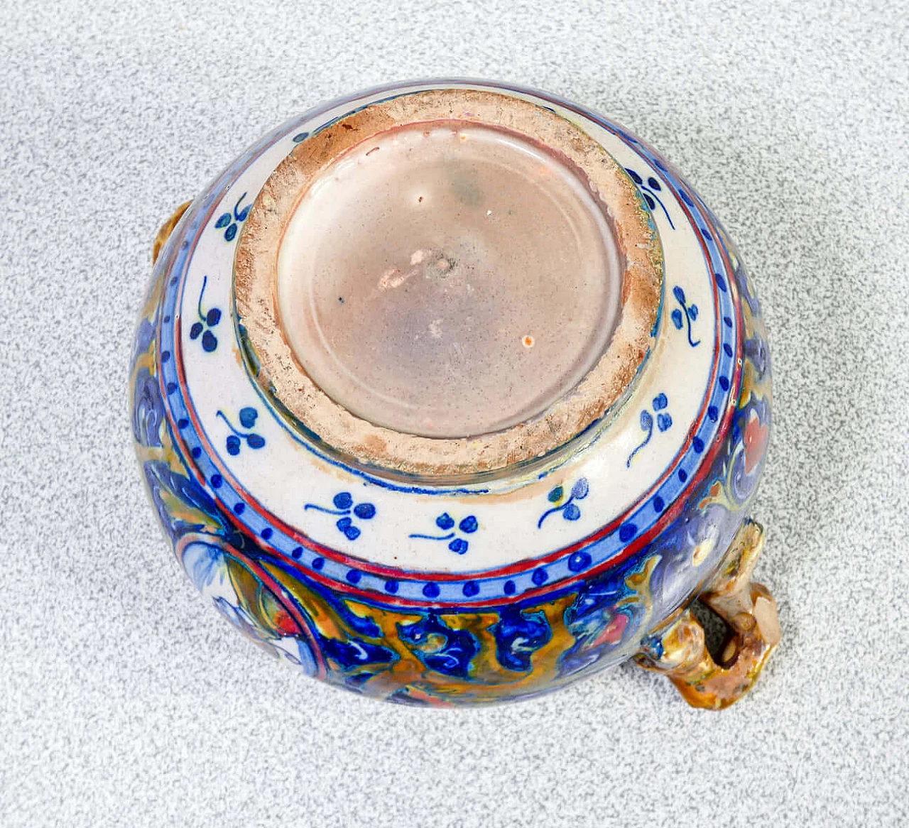 Ceramic teapot and sugar bowl by Mastro Giorgio Gualdo Tadino, early 20th century 15