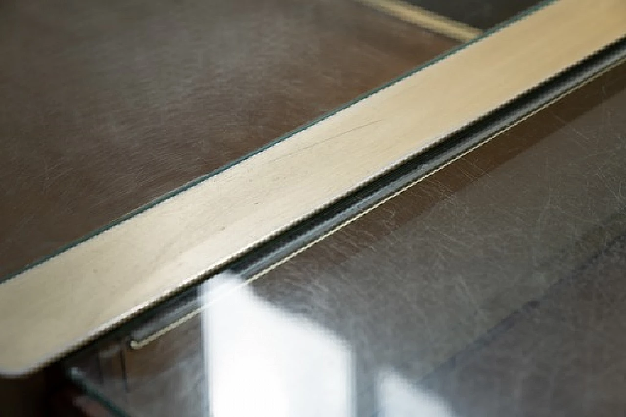 Briar-root, glass and gilded aluminum display counter, 1970s 10