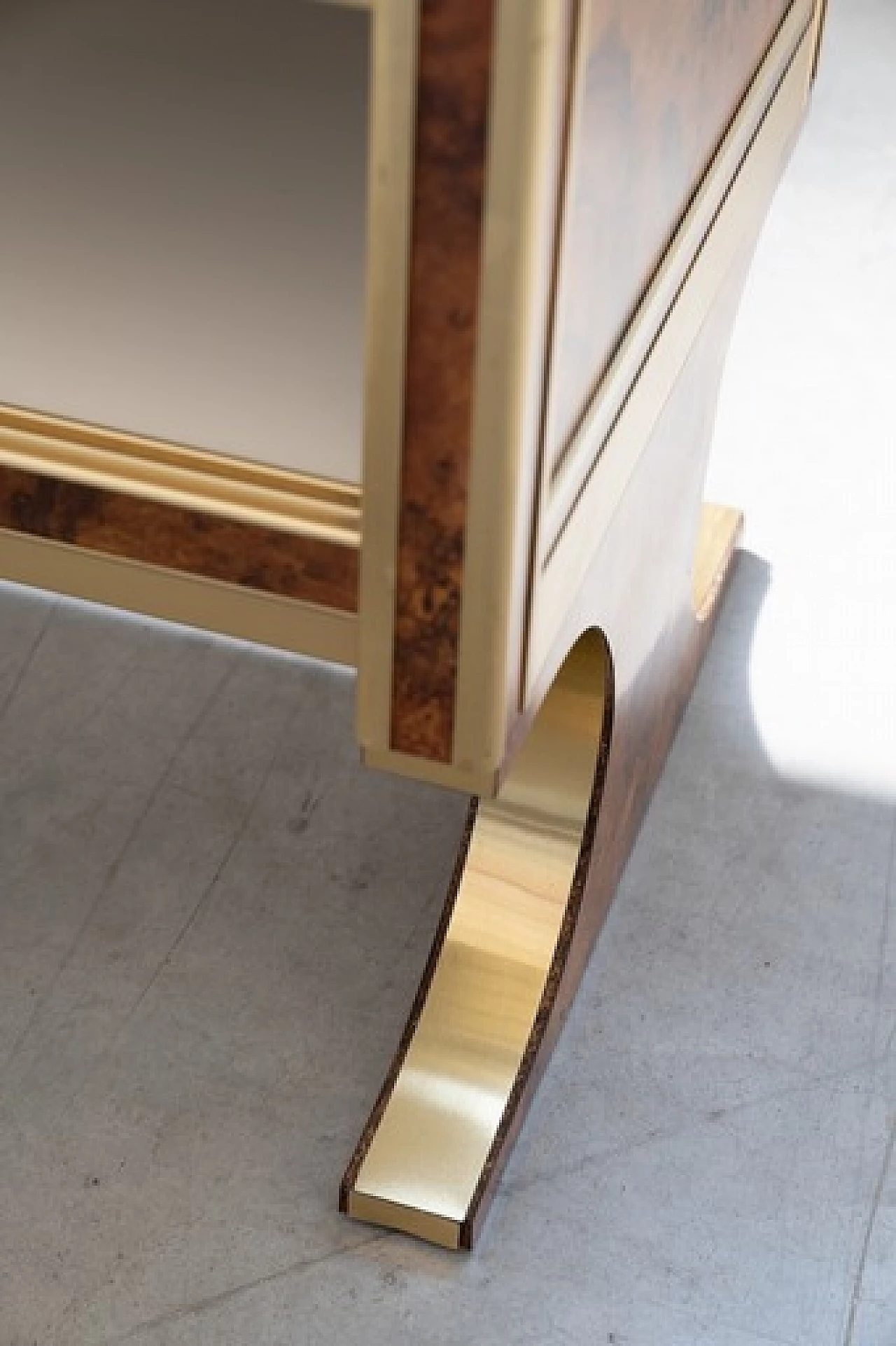 Briar-root, glass and gilded aluminum display counter, 1970s 22