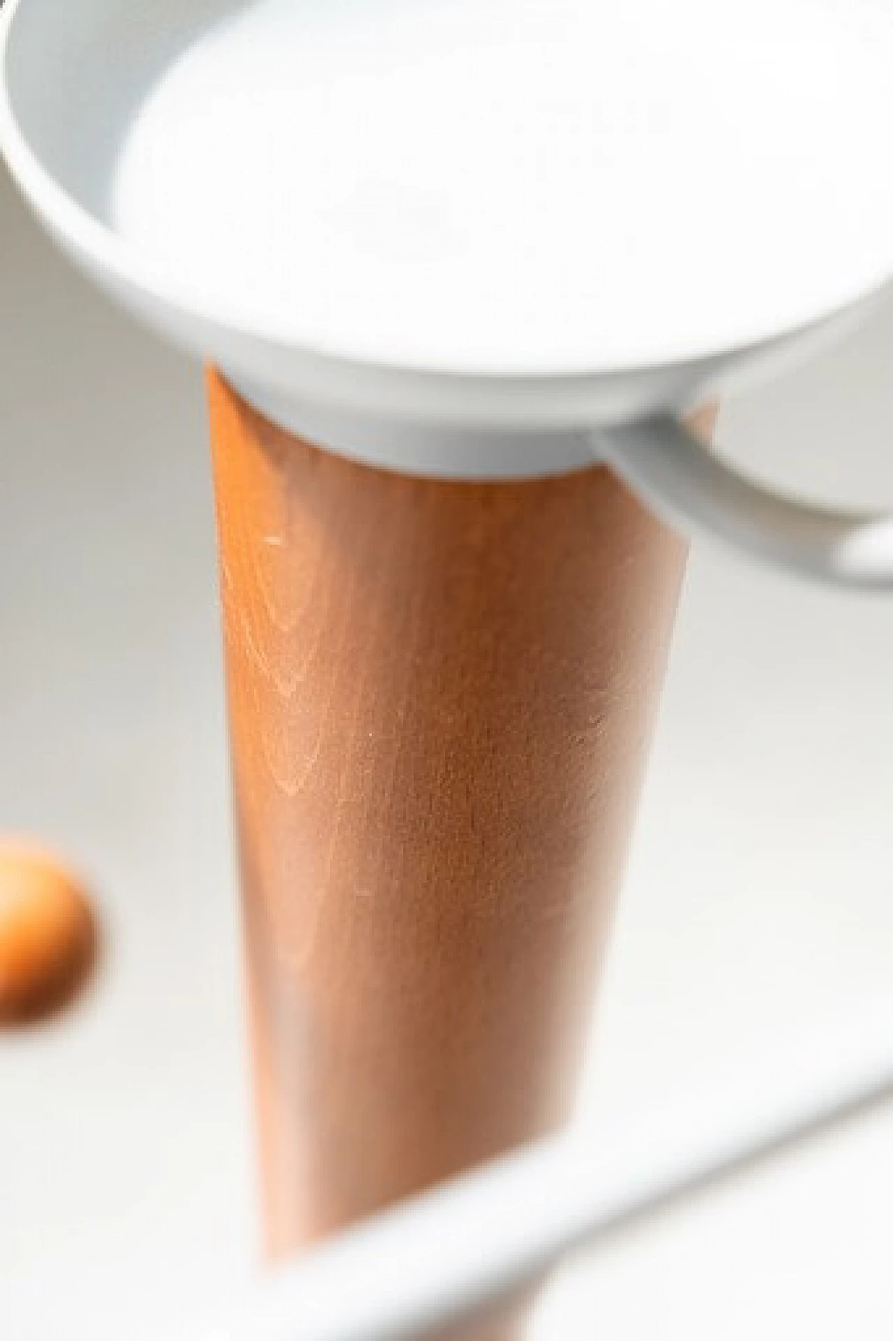 Cherry wood and white iron coat rack by Calligaris, 1990s 3