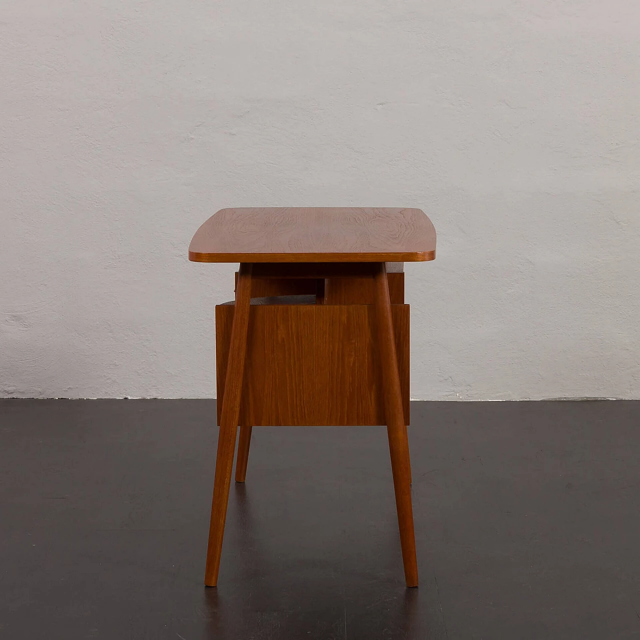 Danish teak desk by Gunnar Nielsen for Tibergaard, 1960s 5