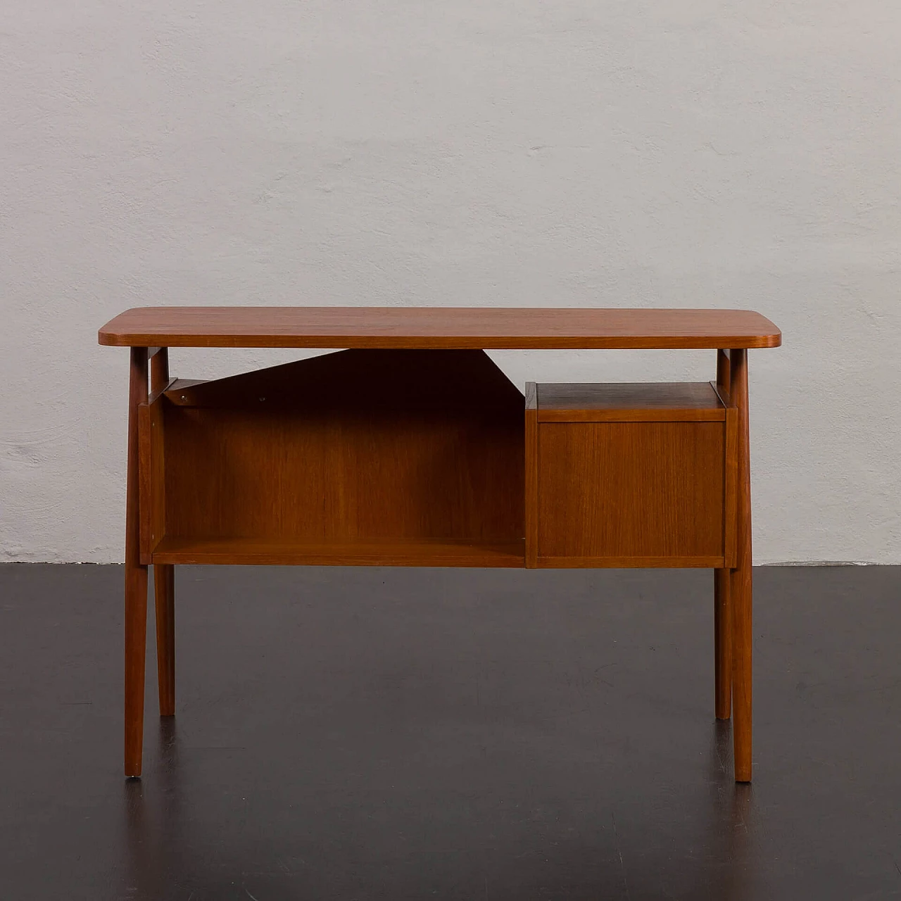 Danish teak desk by Gunnar Nielsen for Tibergaard, 1960s 7