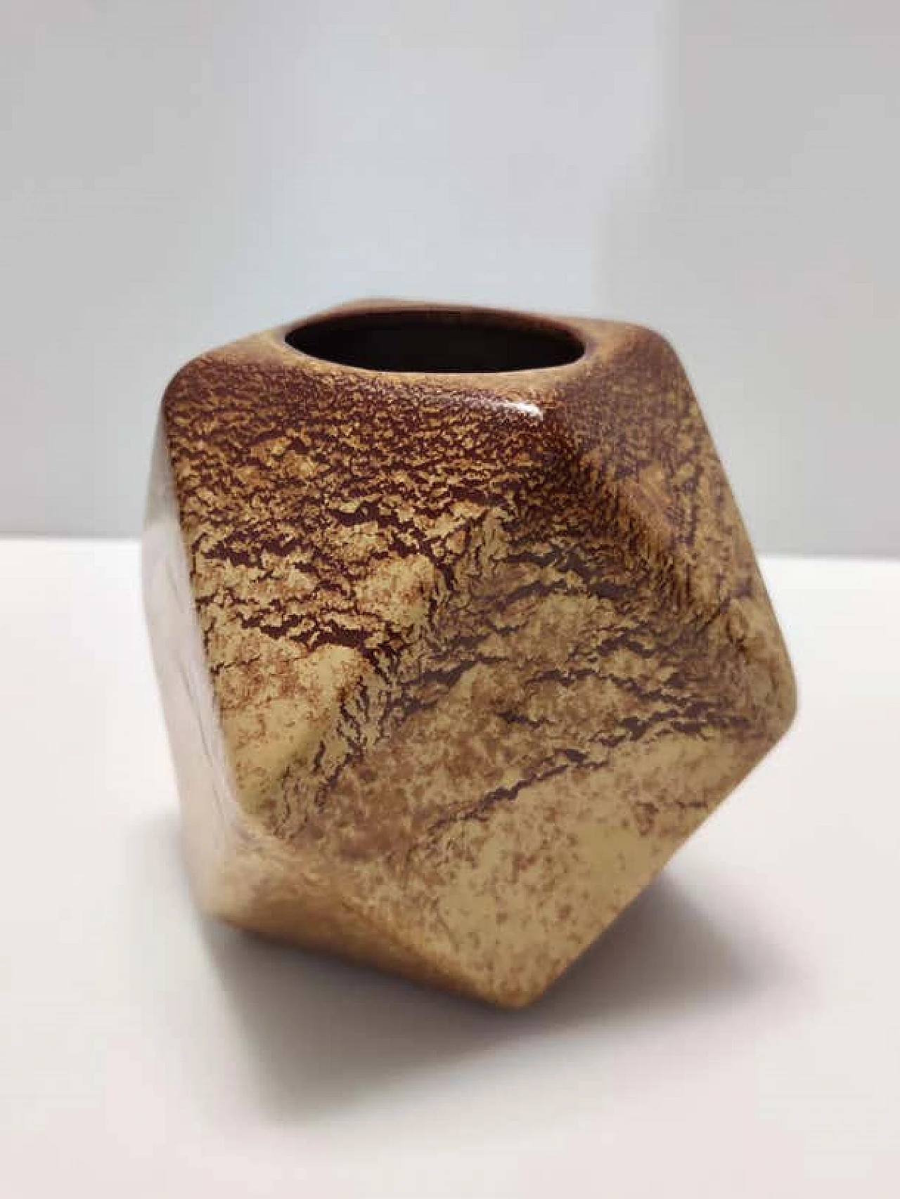 Portapenne postmoderno in ceramica smaltata di Giovanni Bertoncello per Schiavon, anni '70 5