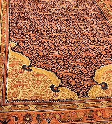 Large oriental rug, 19th century