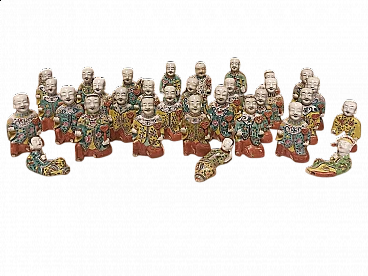 Figure orientali in porcellana Boys Famille Rose, '700