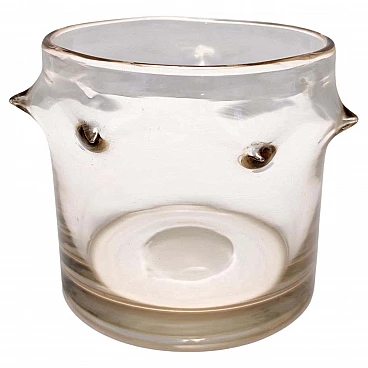 Vaso in vetro di Murano con bugne attribuibile a Ercole Barovier, anni '30