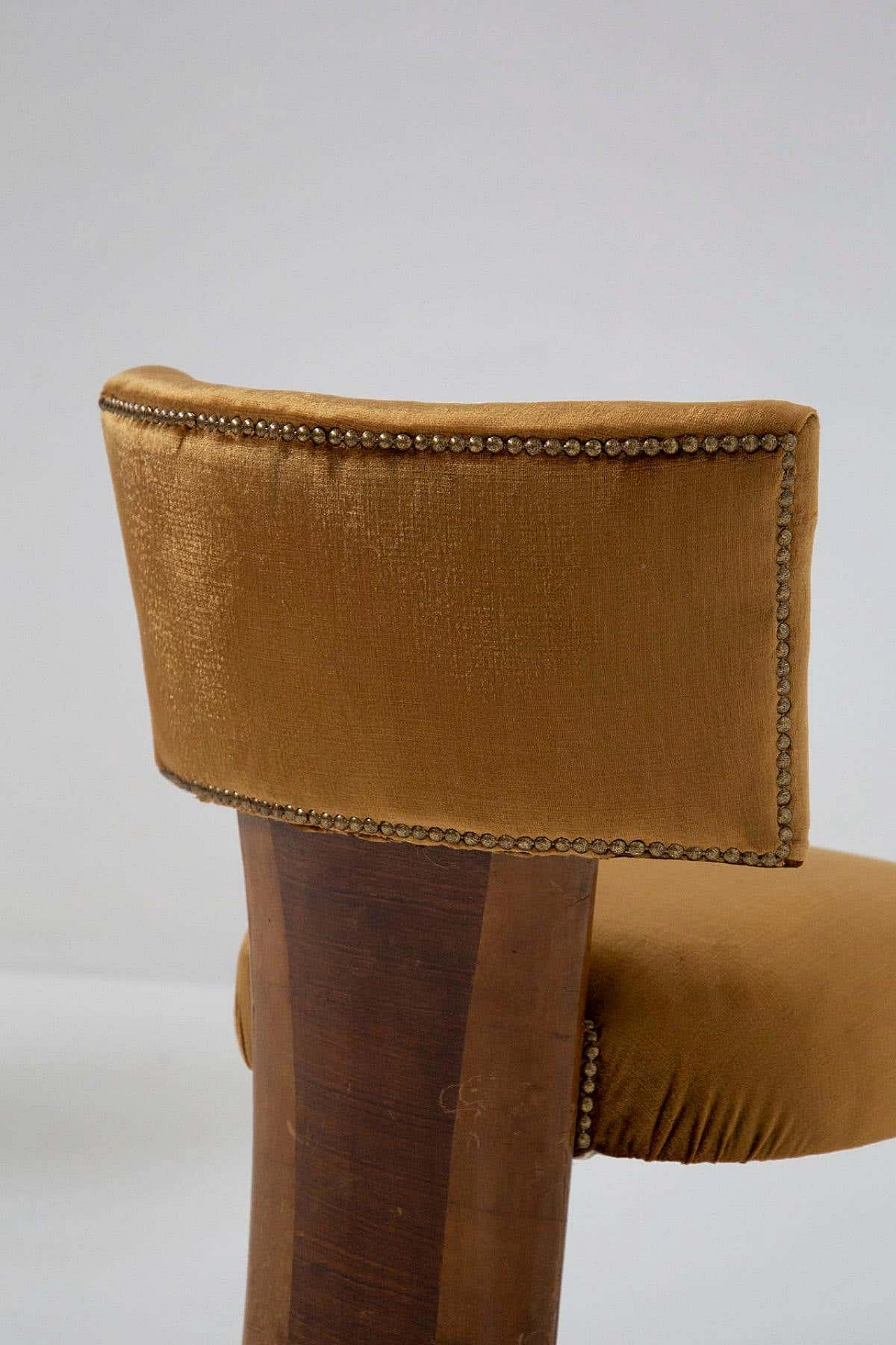 Coppia di poltrone in velluto giallo attribuite a Gio Ponti, anni '30 5