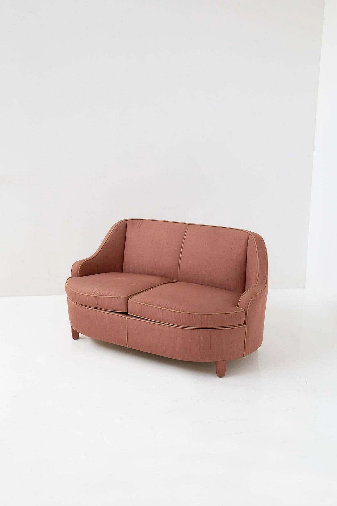Two-seater fabric sofa attributed to Gio Ponti, 1950s 2