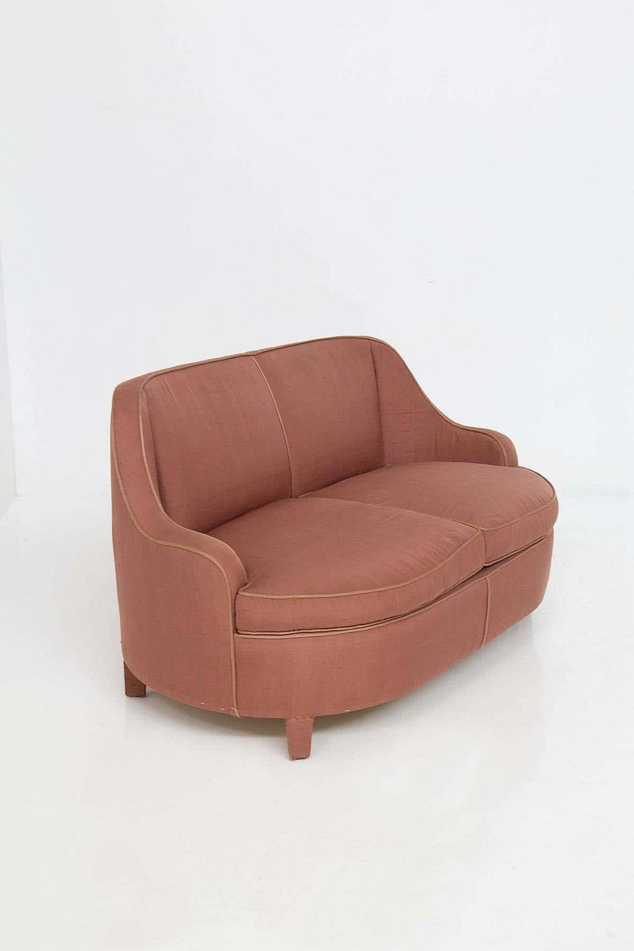 Two-seater fabric sofa attributed to Gio Ponti, 1950s 6