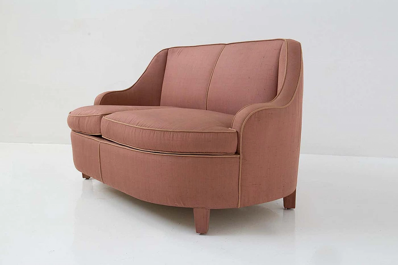 Two-seater fabric sofa attributed to Gio Ponti, 1950s 7