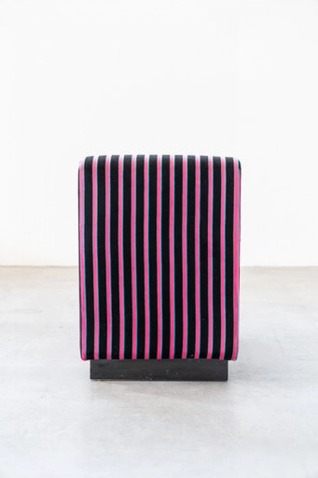 Striped fabric and plastic sofa with 13 modules by Cestari, 1990s 34