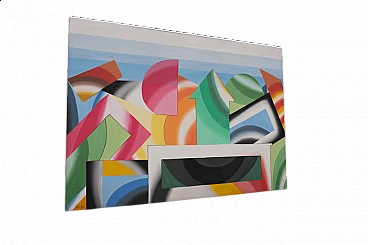 Abstract painting, acrylic on canvas, 2000s