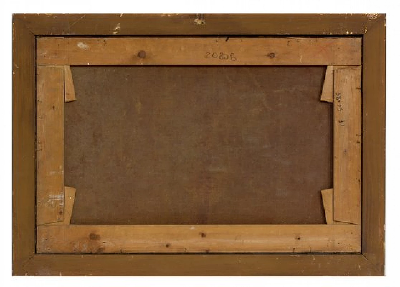 Eduardo De Blasi, coppia di paesani, dipinto a olio su tela, inizio '900 7