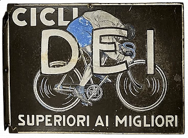 Insegna con illustrazione su Umberto Dei di Marcello Dudovich, anni '20