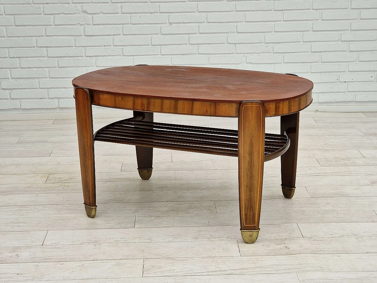 Art Deco teak and ash coffee table by Edmund Jørgensen, 1930s 1