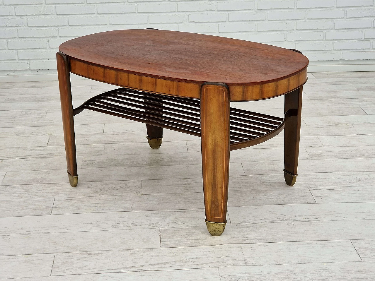 Art Deco teak and ash coffee table by Edmund Jørgensen, 1930s 12