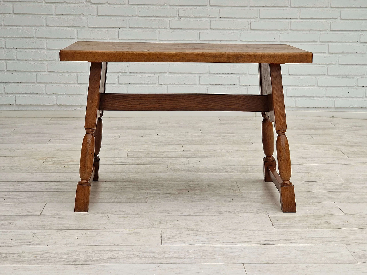 Tavolino danese in rovere, anni '50 2