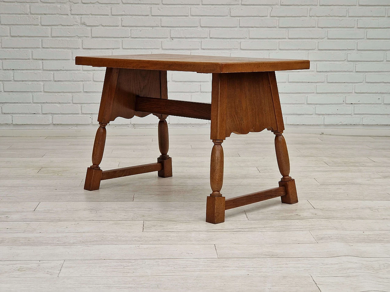 Tavolino danese in rovere, anni '50 5
