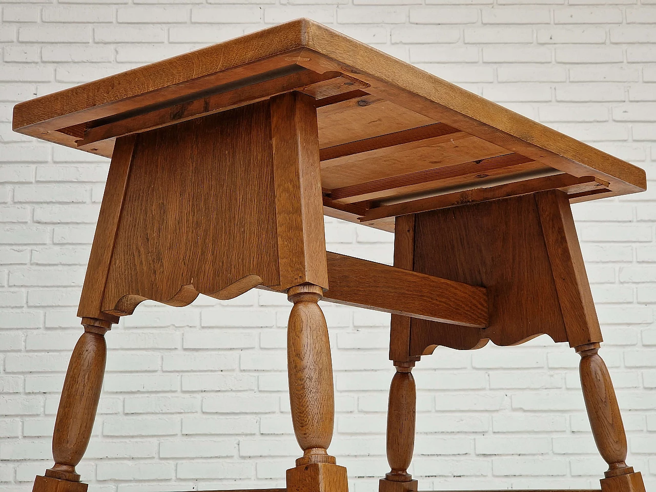 Danish oak coffee table, 1950s 10