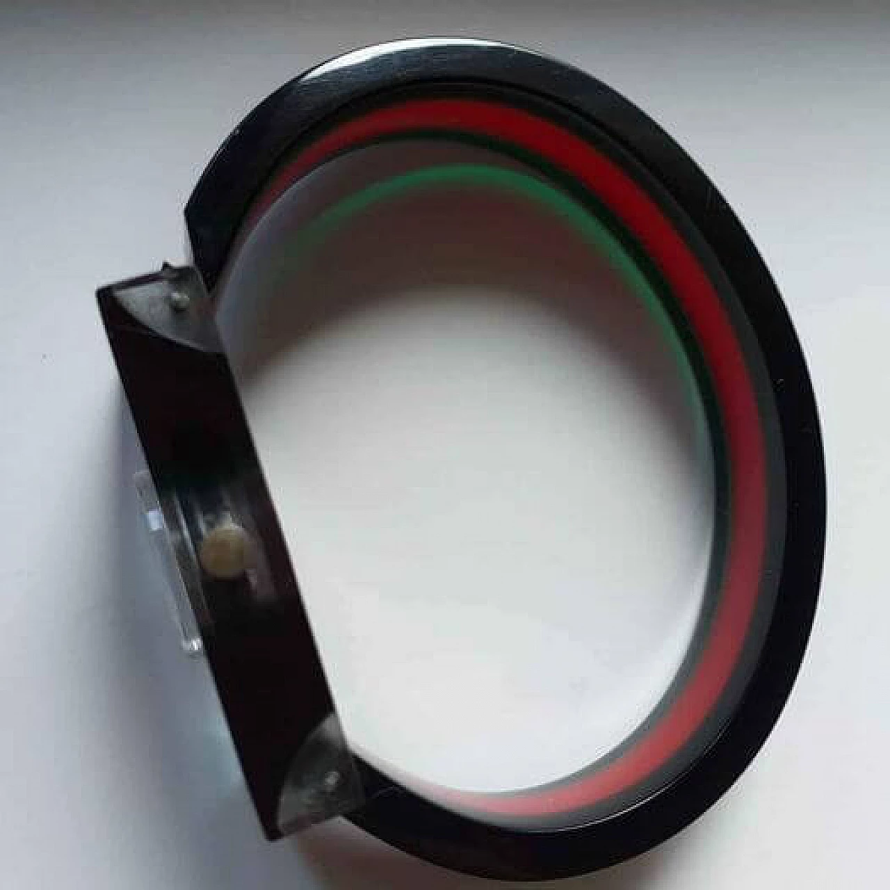 Orologio da polso in plexiglass di Gucci, anni '70 5